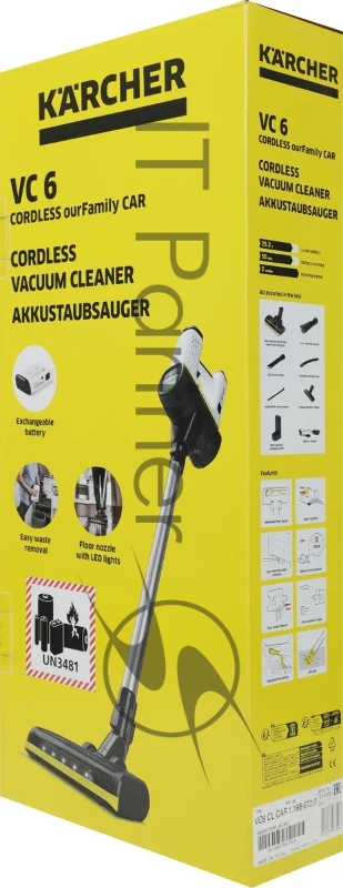 Пылесос ручной Karcher VC 6 Cordless ourFamily Car 250Вт черный/белый