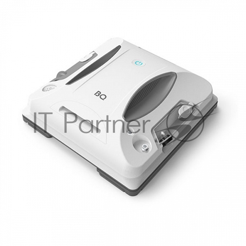 Робот-мойщик окон BQ WR400BC White. Мощность 90 Вт/Объем 2х25мл/Объем емкости для чистящего средства 100мл/ Страховочый трос 5м/Параметры электропитания 100-240 В, 50-60 Гц/Дистанционное управление/Уьтразвуковое распыление воды/Сухая и влажная уборка