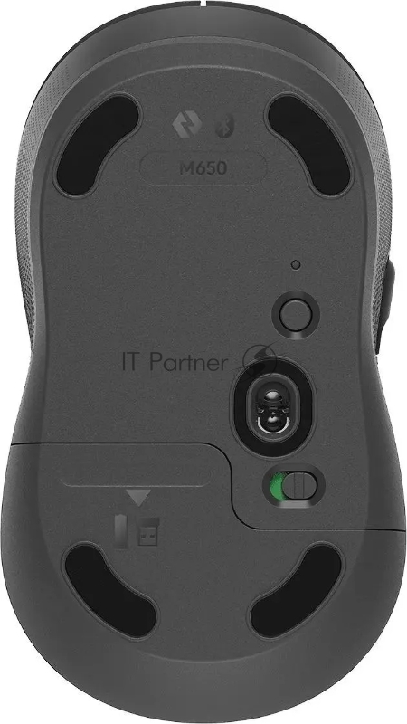 Мышь Logitech M650 графитовый оптическая (4000dpi) беспроводная BT/Radio USB (4but)