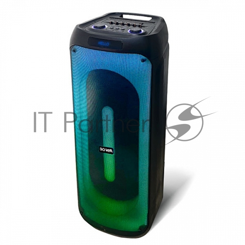 Портативная акустика BQ PBS3002 Black. Мощность(RMS) 120 Вт/Версия Bluetoоth 5,0 BDR+EDR/ Eмкость батареи 12 В, 12000мАч/FM-Стерео/FM-Радио/3 динамика/Микрофон/ AUX/ Параметры электропитания 220-240 В,50-60 Гц/Класс защиты от поражения электрическим