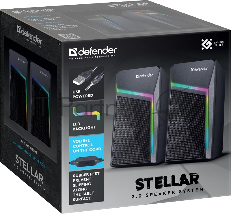 Акустическая система DEFENDER STELLAR Цвет черный 0.67 кг 65043