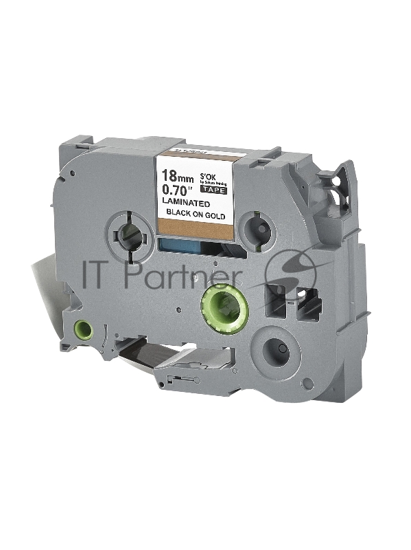 Кассета с лентой SOK by Sakura Printing TZE841 для Brother, черный на золотом, 18мм/8м , наклейка