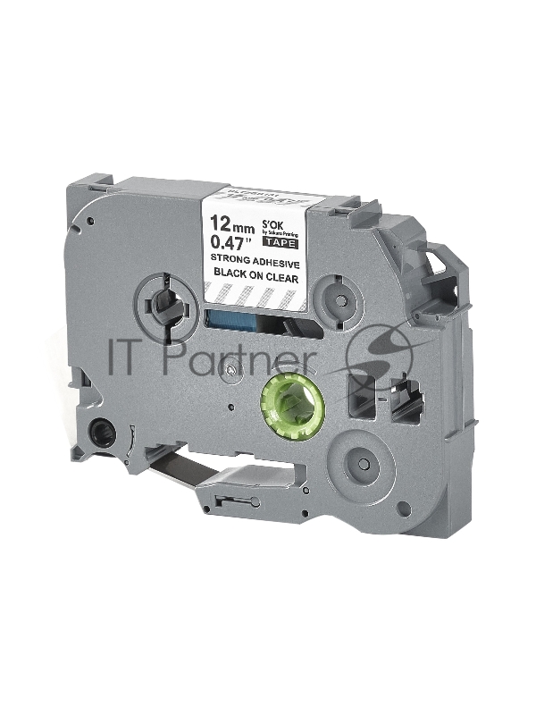 Кассета с лентой SOK by Sakura Printing TZES131 для Brother, черный на прозрачном, 12мм/8м , наклейка