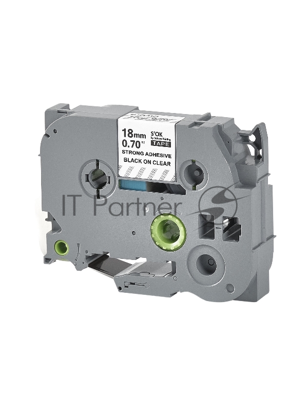 Кассета с лентой SOK by Sakura Printing TZES141 для Brother, черный на прозрачном, 18мм/8м , наклейка