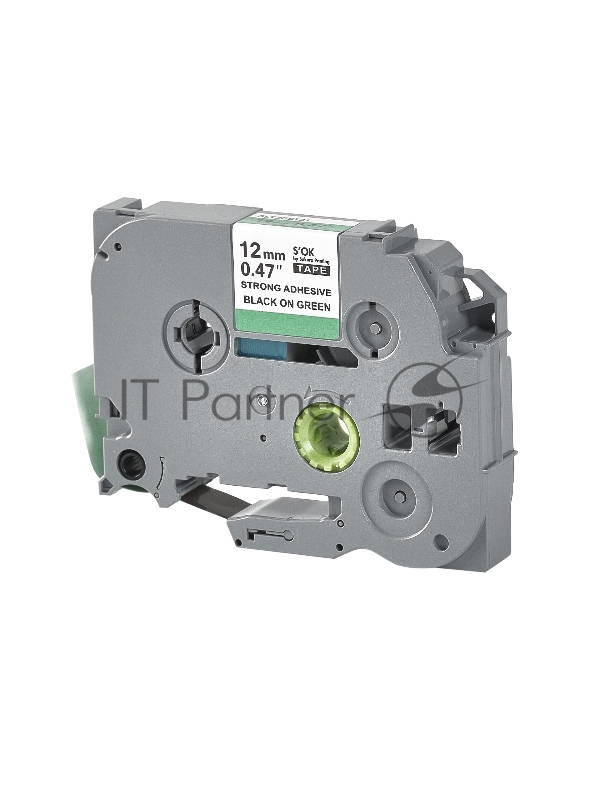 Кассета с лентой SOK by Sakura Printing TZES731 для Brother, черный на зеленом, 12мм/8м , наклейка