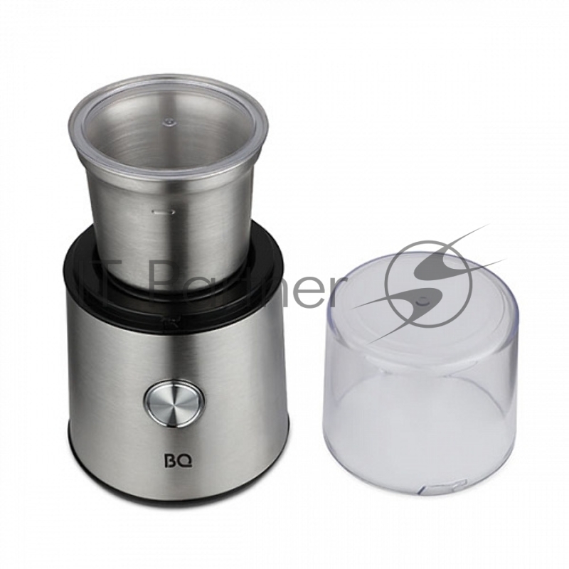 Кофемолка BQ CG1003 Steel-Black, Мощность 200 Вт, 85 г максимальная загрузка, Подходит не только для измельчения кофейных зерен, но и для помола круп, орешков, специй и т. д., Компактный, простой и удобный, Нож из нержавеющей стали, Корпус из нержаве