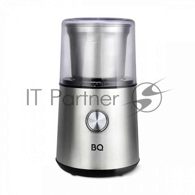 Кофемолка BQ CG1003 Steel-Black, Мощность 200 Вт, 85 г максимальная загрузка, Подходит не только для измельчения кофейных зерен, но и для помола круп, орешков, специй и т. д., Компактный, простой и удобный, Нож из нержавеющей стали, Корпус из нержаве