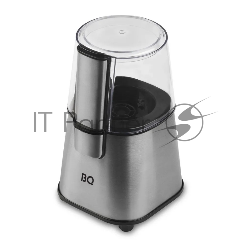 Кофемолка BQ CG1004 Steel-Black, Мощность 220 Вт, 60 г максимальная загрузка, Подходит не только для измельчения кофейных зерен, но и для помола круп, орешков, специй и т. д., Компактный, простой и удобный , Нож из нержавеющей стали , Корпус из нержа