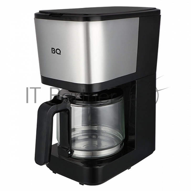 Капельная кофеварка BQ CM2007 Black-Steel, Мощность 750 Вт, Объем 1.25 л, Противокапельная система, Функция автоподогрева. Сохраняет кофе горячим, Многоразовый фильтр, Защита от перегрева, Индикатор включения/отключения, Кувшин из термостойкого стекл