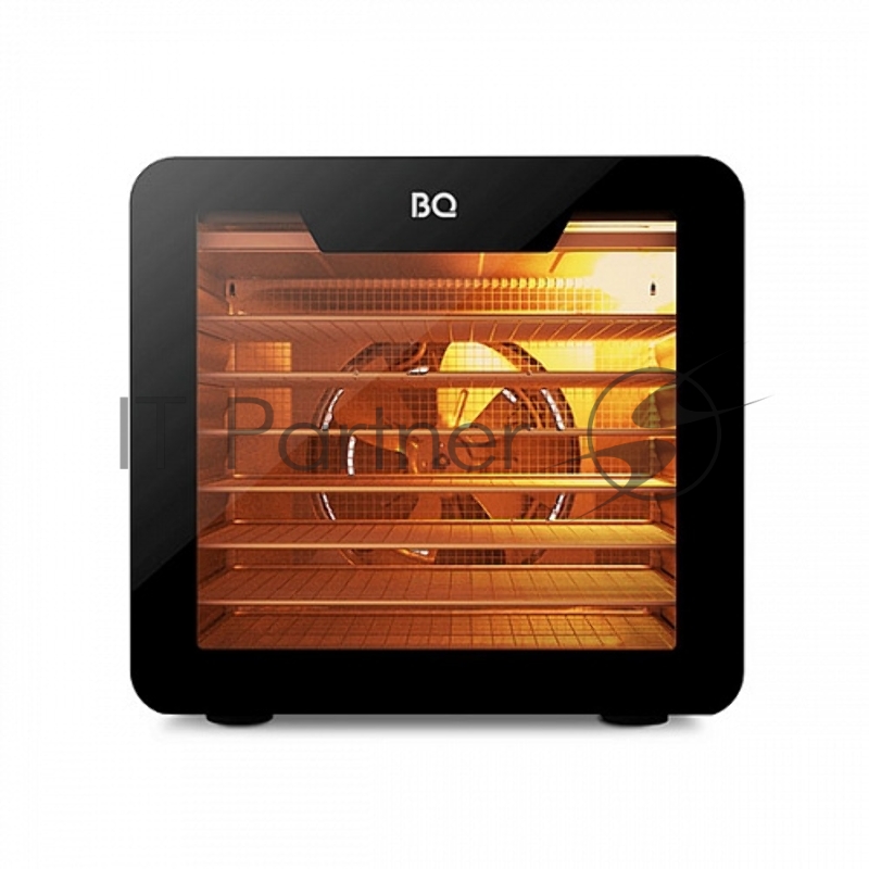 Сушилка для овощей и фруктов BQ FD9000 Black-Steel, Мощность 650 Вт, 7 основных поддонов, 7 поддонов для пастилы, 7 пластиковых поддонов, Сенсорное управление, Конвективная сушка. Равномерный нагрев по всей площади поддона, Высота поддона 30 мм, Сохр
