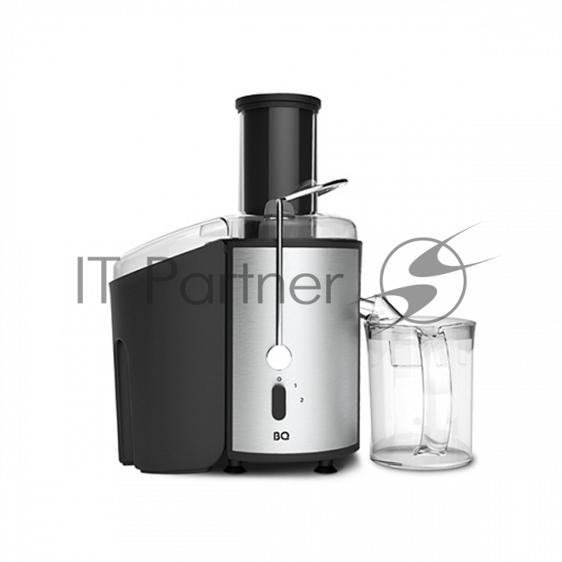 Соковыжималка BQ J1006 Black-Steel, Мощность 1100 Вт, Усиленная защита Multi Protect System: блокировка при неправильной сборке, защита от перегрузки, защита от перегрева, защита от случайного включения, Сверхширокое загрузочное отверстие 85 мм, 2 ск