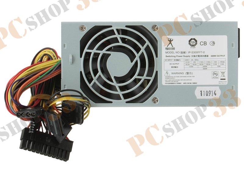 Блок питания 300Вт IN-WIN Powerman IP-S300FF7-0 TFX12V V2.3.1 (20/24+4pin, вентилятор d80мм)