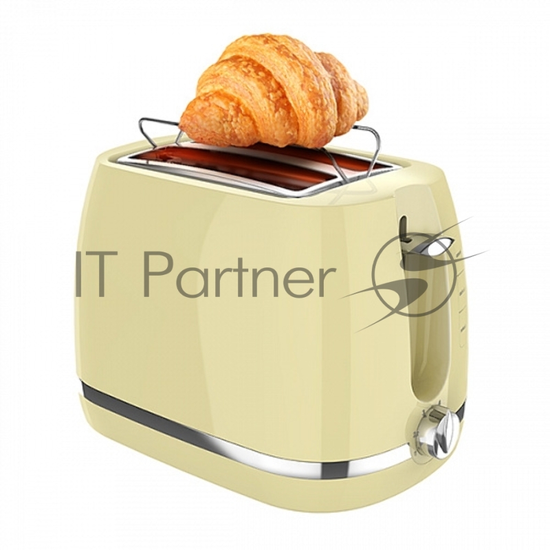 Тостер BQ T1711 Ivory. Потребляемая мощность: 870Вт, Количество отсеков: 2, Список режимов: Отменить, разогреть, разморозить, Съемный лоток для крошек: Да, Автоматическое центрирование тостов: Да, Контроль степени прожарки тоста: Да, Тип управления (
