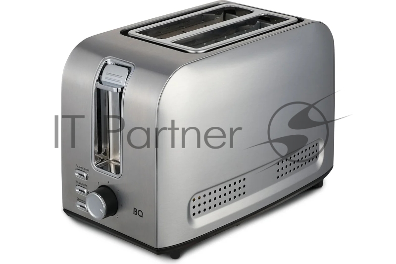 Тостер BQ T1009 Steel-Black, Мощность 800 Вт, 7 степеней поджаривания, Функция подогрева, разморозки и отмена, Съемный лоток для сбора крошек, Автоматическое центрирование тостов, Подъемник для небольших ломтиков, Индикация режима работы, Автоматичес