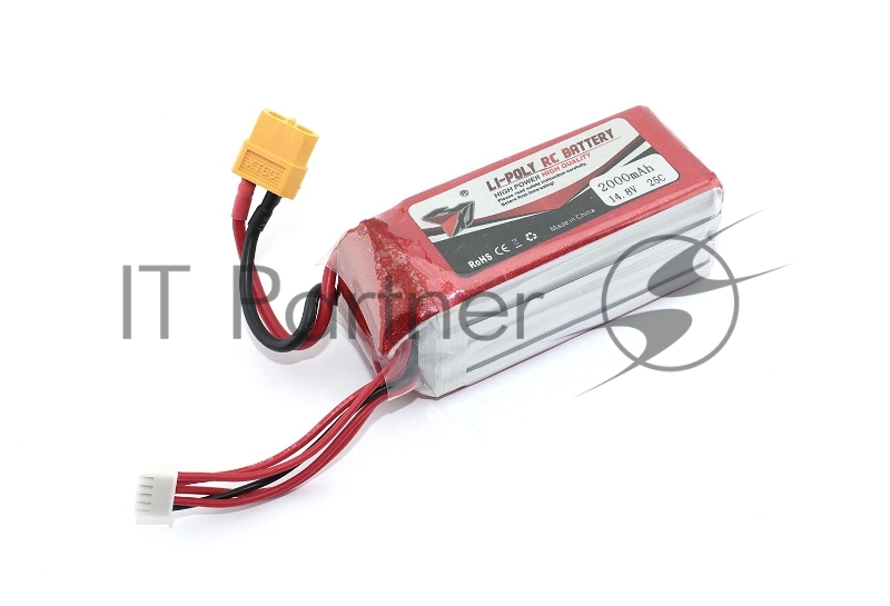 Аккумулятор Li-Pol 14.8V 2000mAh формат 903475 разъем XT60-Plug