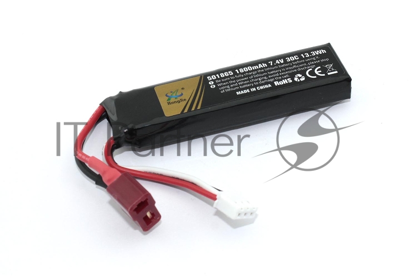 Аккумулятор Li-Pol 7.4v 451865 1800mah T-plug