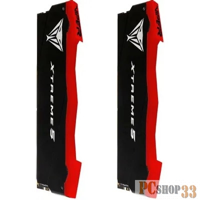 Memory Module PATRIOT Viper Xtreme 5 Gaming DDR5 Общий объём памяти 32Гб Module capacity 16Гб Количество 2 Множитель частоты шины 38 1.45 В RGB черный PVX532G82C38K