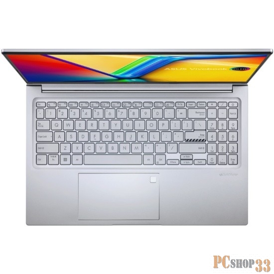 Ноутбук ASUS X1505VA-MA144 15.6(2880x1620 OLED)/Intel Core i5 13500H(2.6Ghz)/16384Mb/1024PCI Iris Xe Graphics/Cam/BT/WiFi/50WHr/war 1y/1.7kg/Cool Silver/noOS