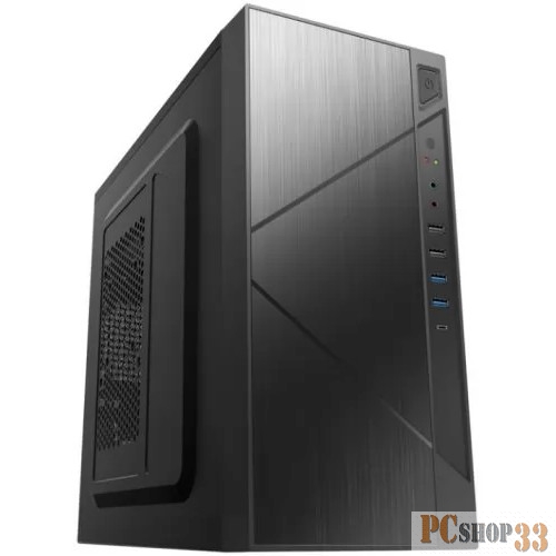 Корпус с блоком питания 450Вт./ Case Forza mATX case, black, w/PSU 450W 12cm, w/2xUSB2.0, w/2xUSB3.0, w/1xType-C (USB2.0), w/pwr cord, w/o FAN