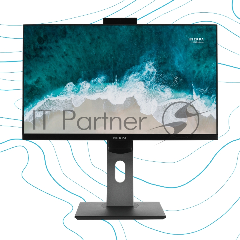 Моноблок NERPA SAIMAA I240-121L 23.8(1920x1080 (матовый) IPS)/Intel Core i3 12100(3.3Ghz)/8192Mb/256PCISSD UHD Graphics 730/BT/WiFi/war 1y/7.38kg/black/silver/Win11Pro