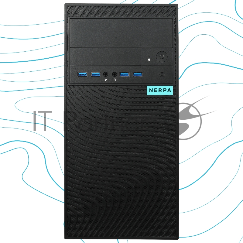 Персональный компьютер NERPA BALTIC I140 MT Intel Pentium Gold G7400(3.7Ghz)/8192Mb/256SSDGb/ UHD Graphics 710/war 1y/4.5kg/black/noOS + 450W, Kbd&m