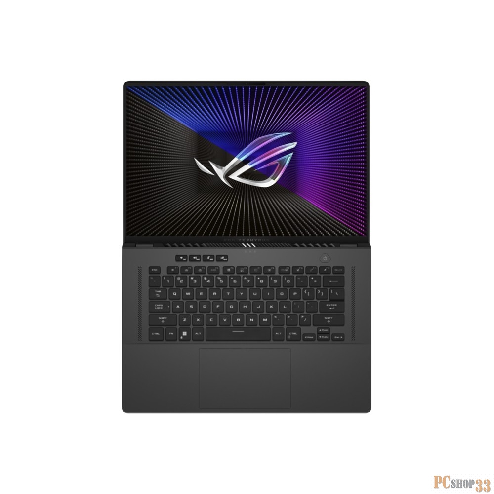 Ноутбук Asus ROG Zephyrus G16 GU603ZV-N4041 Core i7 12700H 16Gb SSD1Tb NVIDIA GeForce RTX4060 8Gb 16 IPS WQXGA (2560x1600) noOS grey WiFi BT Cam (90NR0H23-M00390)