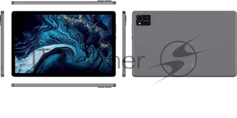 Планшет Digma Pro HIT 16 T616 (2.0) 8C RAM8Gb ROM256Gb 10.4 IPS 2000x1200 3G 4G Android 13 серый 13Mpix 5Mpix BT GPS WiFi Touch microSD 1Tb 7000mAh