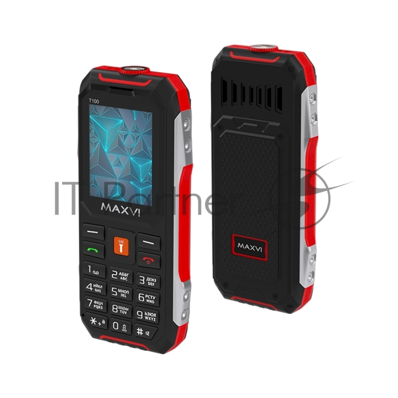 Мобильный телефон Maxvi T100 red