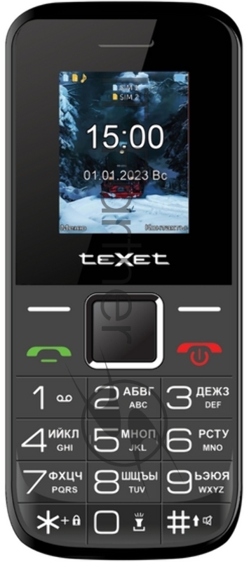 Мобильный телефон TeXet TM-206 Black