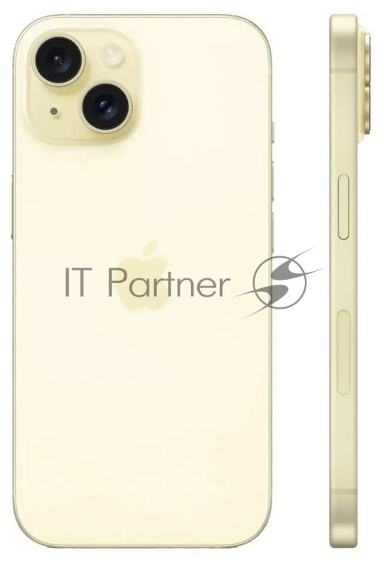 Смартфон Apple A3092 iPhone 15 128Gb желтый моноблок 3G 4G 2Sim 6.1 1179x2556 iOS 17 48Mpix 802.11 a/b/g/n/ac/ax NFC GPS Protect
