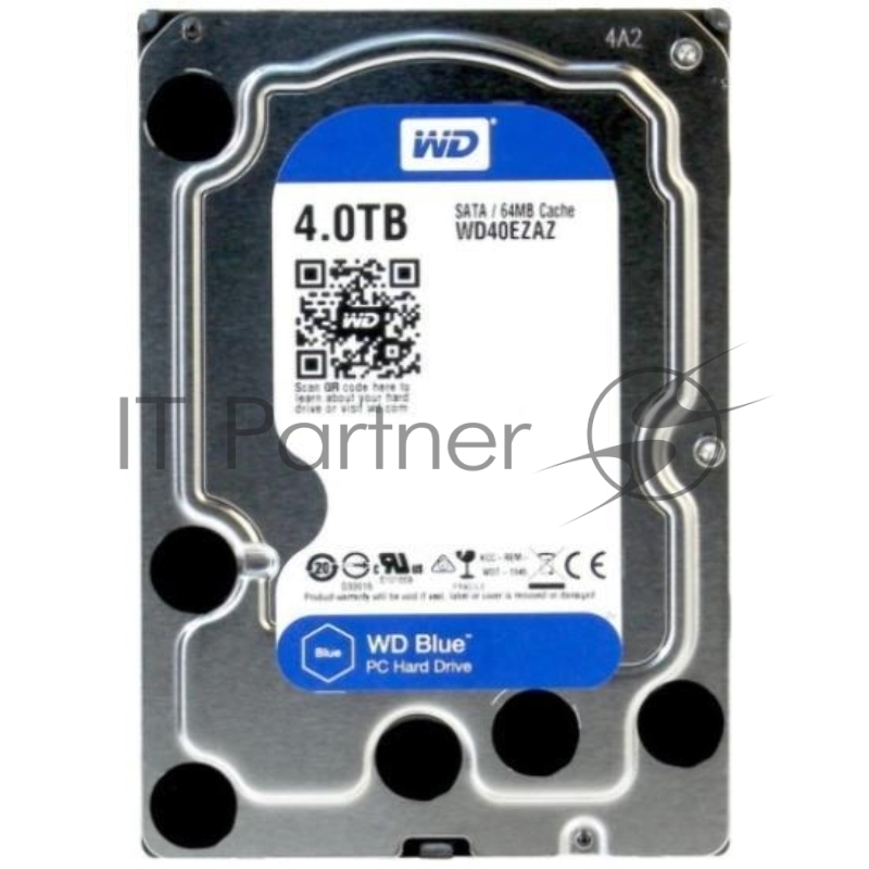 Жесткий диск WDC SATA 4TB 6GB/S 256MB BLUE WD40EZAX