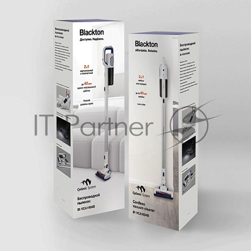 Беспроводной пылесос Blackton Bt VCA1604B White-Blue / 2 в 1 вертикальный и компактный