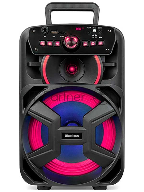 Портативная акустика Blackton Bt PBS2110 Black. Мощность RMS 8 Вт/Батарея 3,7 B, 1800 мAч/ Параметры электропитания 220-240 В,50/60 Гц/ Версия Bluetooth V5,0+BR+EDR+BLE/FM Радио/Зарядное устройства