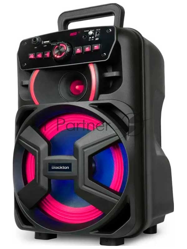 Портативная акустика Blackton Bt PBS2110 Black. Мощность RMS 8 Вт/Батарея 3,7 B, 1800 мAч/ Параметры электропитания 220-240 В,50/60 Гц/ Версия Bluetooth V5,0+BR+EDR+BLE/FM Радио/Зарядное устройства