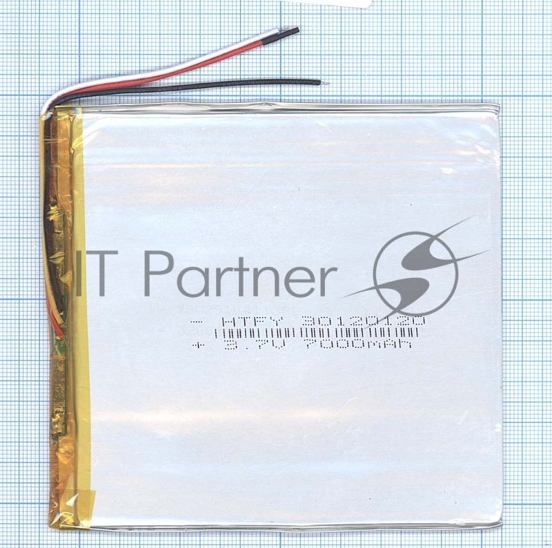 Аккумулятор Li-Pol (батарея) 3*120*120мм 3pin 3.7V/7000mAh