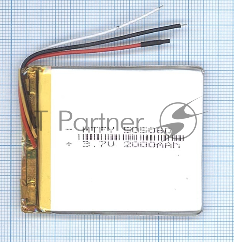 Аккумулятор Li-Pol (батарея) 5*50*60мм 3pin 3.7V/2000mAh