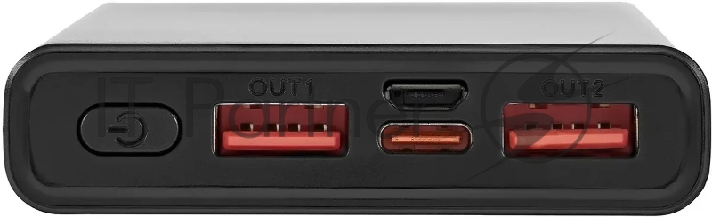 Мобильный аккумулятор Digma DGPF10A 10000mAh QC3.0/PD3.0 22.5W 5A 2xUSB-A/USB-C черный (DGPF10A22PBK)