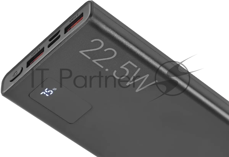 Мобильный аккумулятор Digma DGPF10A 10000mAh QC3.0/PD3.0 22.5W 5A 2xUSB-A/USB-C черный (DGPF10A22PBK)