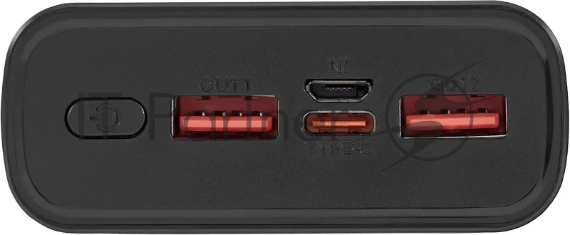 Мобильный аккумулятор Digma DGPF20A 20000mAh QC3.0/PD3.0 22.5W 3A 2xUSB-A/USB-C черный (DGPF20A22PBK)