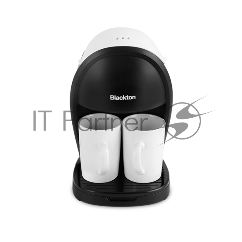 Капельная кофеварка Blackton Bt CM1113 White-Black, Мощность: 450 Вт, Объем: 0.3 л, Многоразовый фильтр и мерная ложка в комлекте, Одновременное приготовление 2-ух чашек кофе, Объем одной чашки: 0.15 л, Две керамические чашки в комплекте , Индикатор