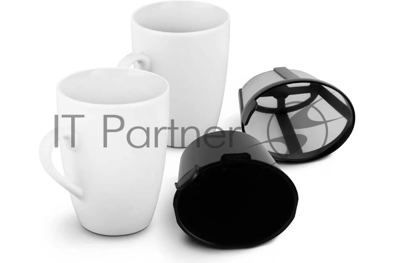 Капельная кофеварка Blackton Bt CM1113 Red-Black, Мощность: 450 Вт, Объем: 0.3 л, Многоразовый фильтр и мерная ложка в комлекте, Одновременное приготовление 2-ух чашек кофе, Объем одной чашки: 0.15 л, Две керамические чашки в комплекте , Индикатор вк