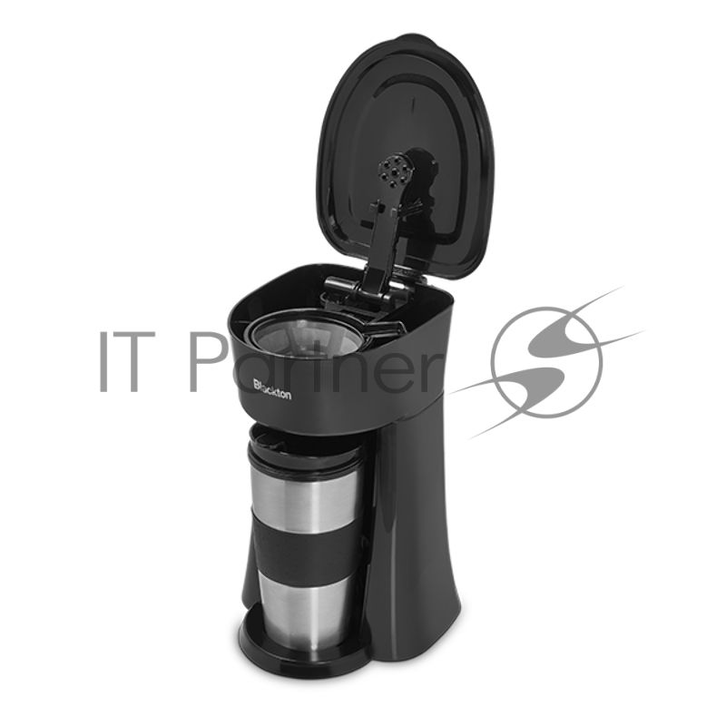 Капельная кофеварка Blackton Bt CM1114 Black-Steel, Мощность: 650 Вт, Многоразовый фильтр и мерная ложка в комлекте, Объем резервуара для воды: 360 мл, Объем кружки: 360 мл, Защита от перегрева, Индикатор включения/отключения , Автоматическое отключе