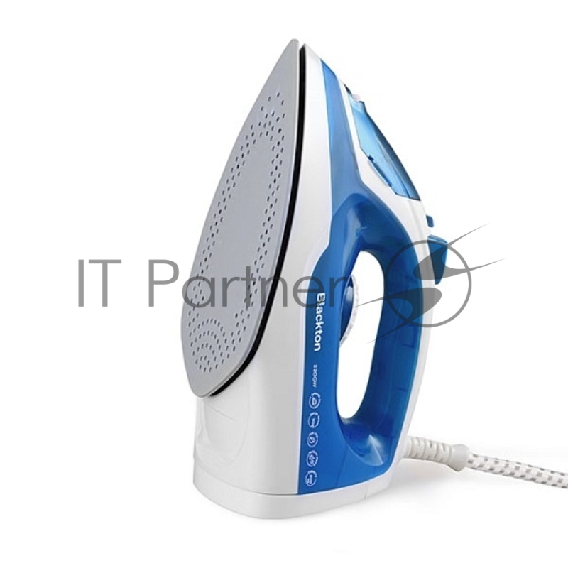 Утюг Blackton Bt SI2111 White-Blue. Мощность 2200 Вт / Резервуар для воды 200 мл / Постоянная подача пара 20 г/мин / Паровой удар 90 г / Керамическое покрытие / Индикация готовности к работе / Защита от перегрева / Шарнирное вращение шнура на 360 / Д
