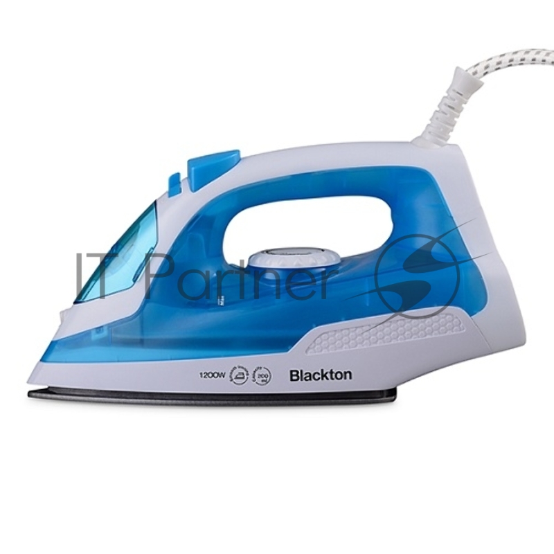 Утюг Blackton Bt SI2113 White-Purple. Мощность 2200 Вт / Резервуар для воды 280 мл / Постоянная подача пара 20 г/мин / Паровой удар 100 г / Керамическое покрытие / Индикация готовности к работе / Защита от перегрева / Шарнирное вращение шнура на 360