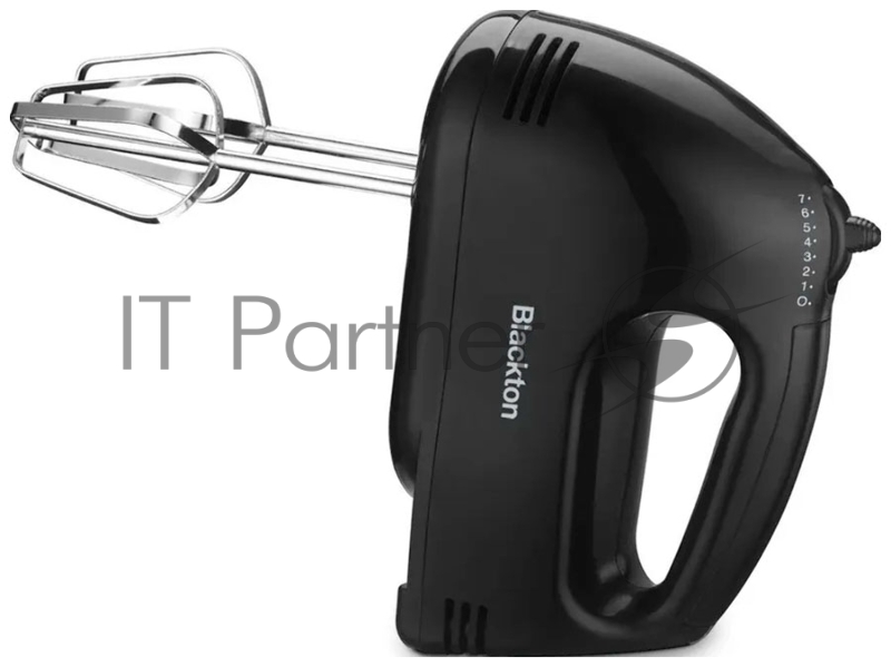 Миксер Blackton Bt MX421 Black. Мощность 200 Вт / 7 скоростных режимов / Скорость вращения до 1200 об/мин Кнопка извлечения насадок / Два крюка для замешивания теста / Два венчика для взбивания / Легкий и удобный в использовании / Длина сетевого шнур