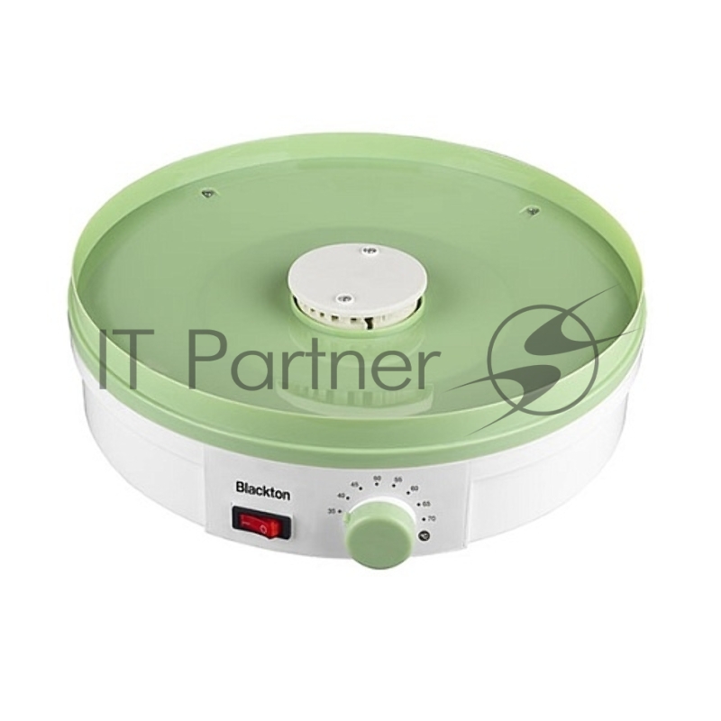 Сушилка для овощей и фруктов Blackton Bt FD1114 White-green, Мощность 245 Вт, Регулировка температуры 35-70 °С, 5 основых поддонов, 2 дополнительных поддона для пастилы, Конвективная сушка, Сохраняет максимум витаминов и питательных веществ в овощах,