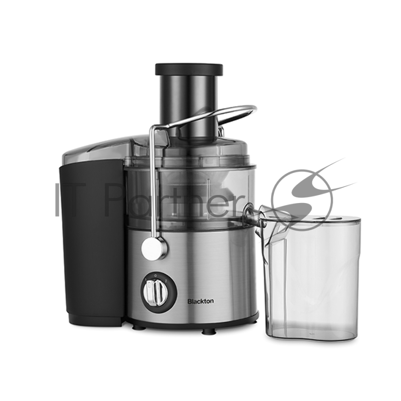 Соковыжималка Blackton Bt J2110 Black-Steel, Мощность 650 Вт, 2 скорости работы: для мягких ягод и твердых плодов, Скорость работы до 18000 об/мин, Мощный AC-мотор, Кувшин для сока 0.8 л, Резервуар для жмыха 1.5 л, Загрузочное отверстие 65 мм, Индика