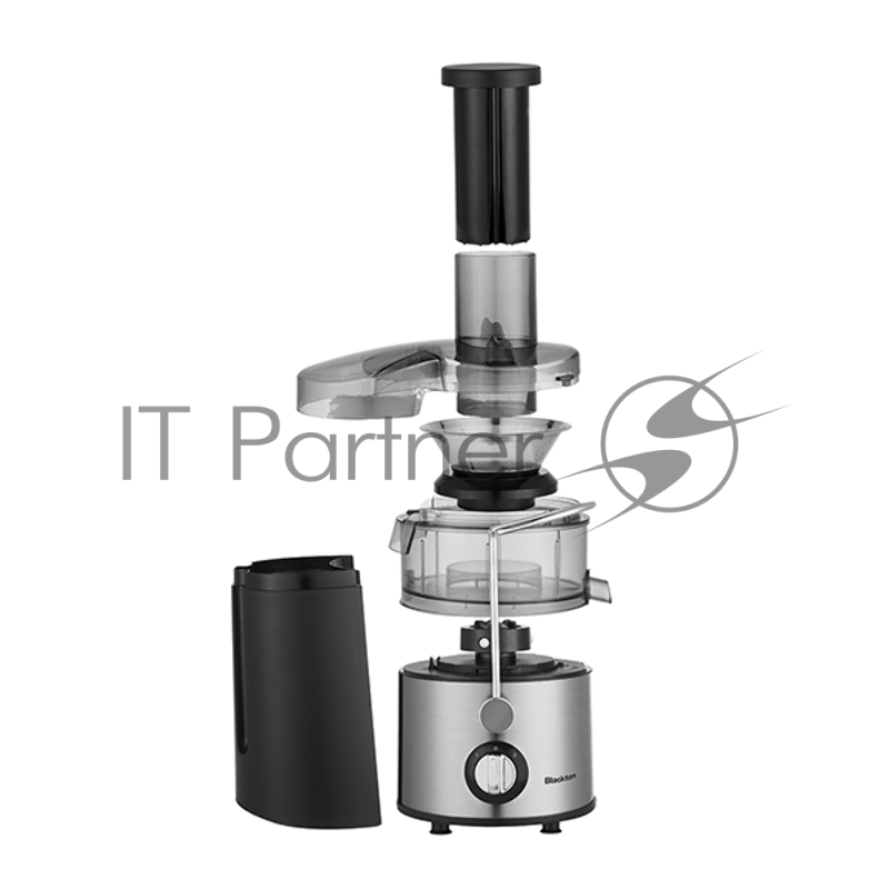 Соковыжималка Blackton Bt J2110 Black-Steel, Мощность 650 Вт, 2 скорости работы: для мягких ягод и твердых плодов, Скорость работы до 18000 об/мин, Мощный AC-мотор, Кувшин для сока 0.8 л, Резервуар для жмыха 1.5 л, Загрузочное отверстие 65 мм, Индика