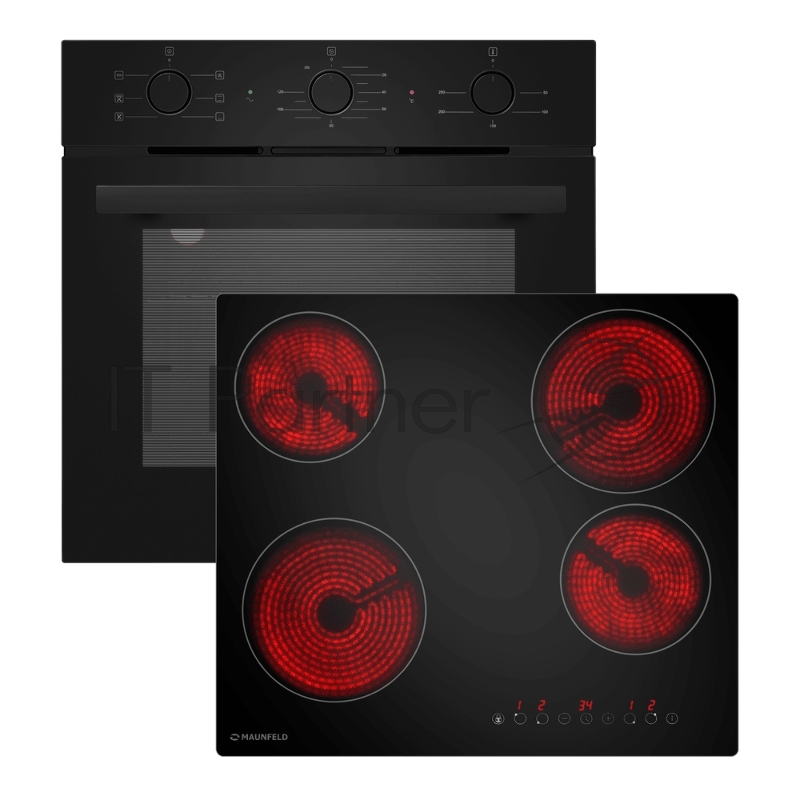 Встраиваемый комплект Maunfeld Basel черный/черный