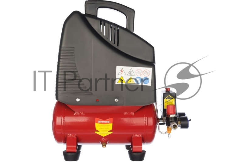 Компрессор поршневой Elitech КПБ 190/6 безмасляный 180л/мин 6л 1100Вт красный